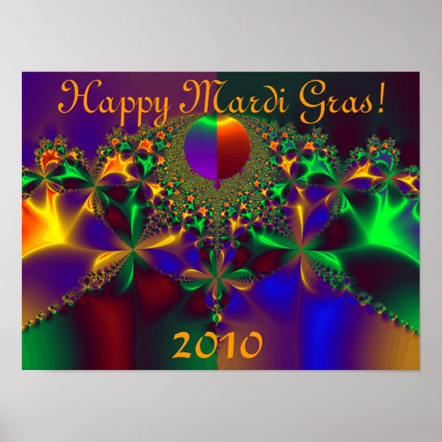 Happy Mardi Gras!  2010 Poster (Front)