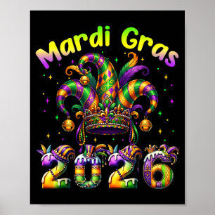 Happy Mardi Gras 2026 Carnival New Orleans Family  Poster