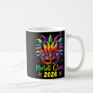 Happy Mardi Gras 2026 Jester Hat New Orleans Men W Coffee Mug