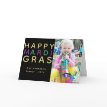 Happy Mardi Gras - AJOUTER Carte photo de famille