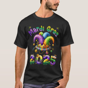 Happy Mardi Gras Carnival Mardi Gras 2025 Jester O T-Shirt