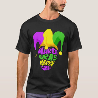 Happy Mardi Gras Day Party Hat Women T-Shirt