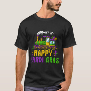Happy Mardi Gras Jester Train Carnival Parade Part T-Shirt