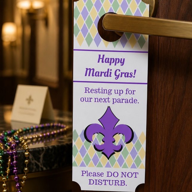 Happy Mardi Gras | Personalized Door Hanger (Creator Uploaded)