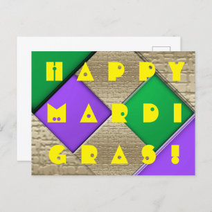 Happy Mardi Gras Postcard