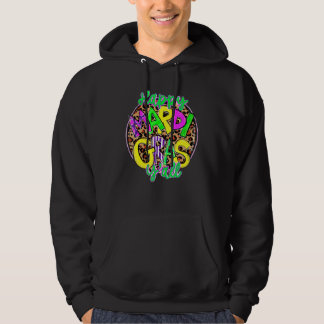 Happy Mardi Gras Y’all Leopard New Orleans Festiva Hoodie