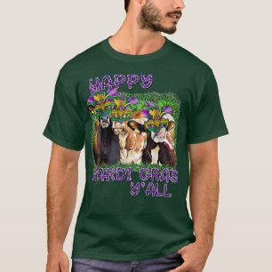 Happy Mardi Gras Y'all Western Country Farmer Heif T-Shirt