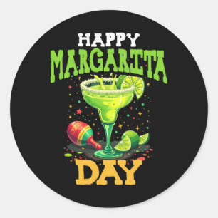 Happy Margarita Day Cinco De Mayo Classic Round Sticker