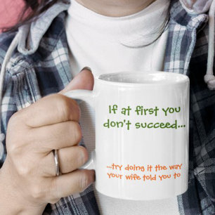 Happy Married Life Wisdom Funny Wife Humour Coffee Mug
