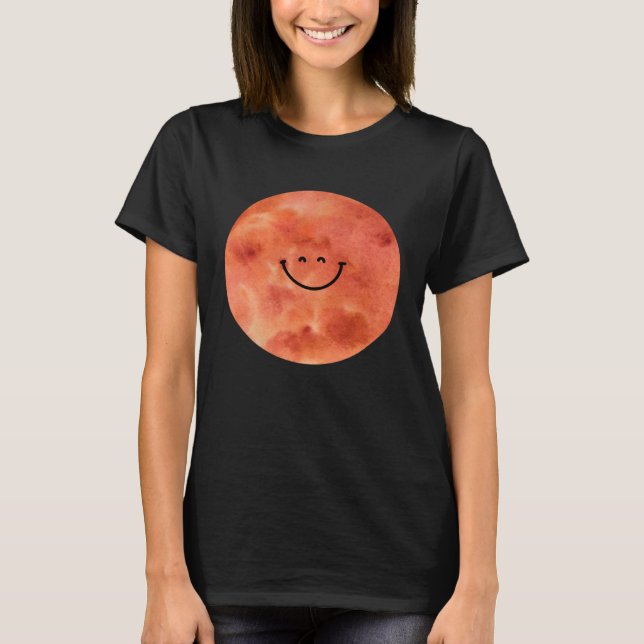 Happy Mars Planet  Cute  Astronomy T-Shirt (Front)