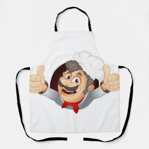 Happy Master Chef White Apron