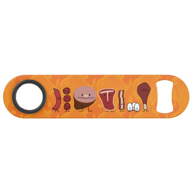 Happy Meat Family Speed Bottle Opener (Back Horizontal)