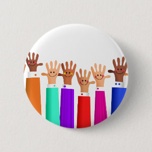 Happy Meeting 2 Inch Round Button