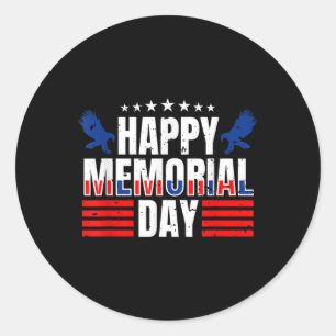 Happy Memorial Day _2 Classic Round Sticker