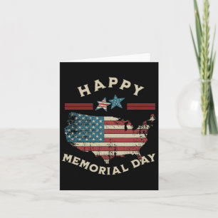 Happy Memorial Day American Flag Memorial Day 4th Card