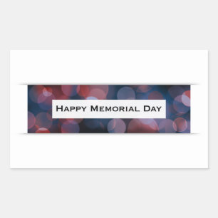 Happy Memorial Day (bokeh) Sticker