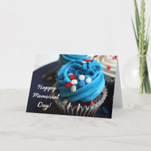 Happy Memorial day cupcakes carte de voeux