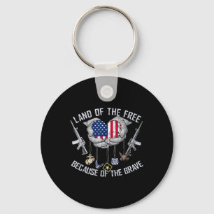 Happy Memorial Day Gifts Patriotic American Flag Keychain