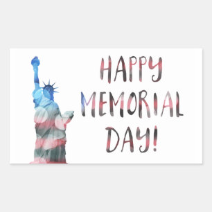 Happy Memorial Day (liberty bokeh) Sticker
