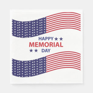 Happy Memorial Day  Napkin