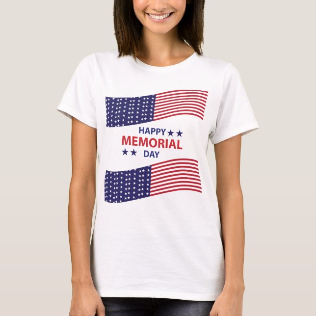 Happy Memorial Day     T-Shirt (Front)