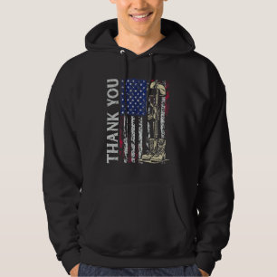 Happy Memorial Day Thank You Patriotic Flag Usa Hoodie