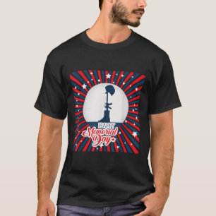 Happy Memorial Day Usa Patriotic Flag Men Women T-Shirt