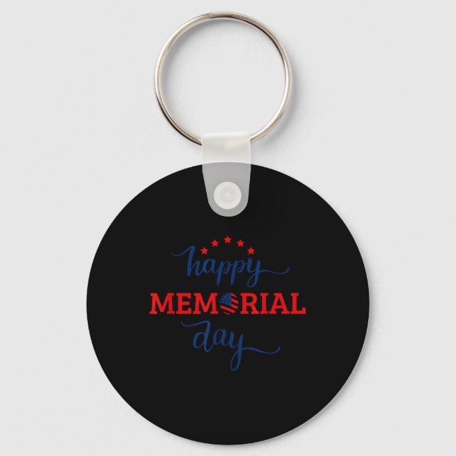 Happy Memorial Day - We Will Never Forget Gift  Keychain (Front)