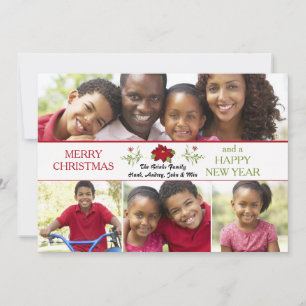 Happy Memories Photo Holiday Collage Card