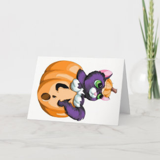 Happy Meow-lloween Greeting Card