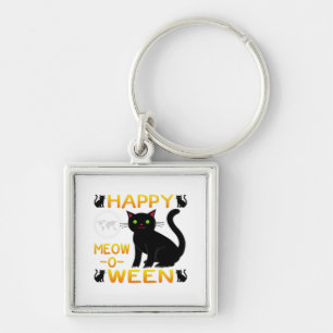 Happy Meow-O-Ween – Black Cats Keychain