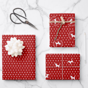 "Happy Meow Year" cat lover  Wrapping Paper Sheet