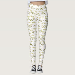 Happy Meow Year - Custom background colour Leggings
