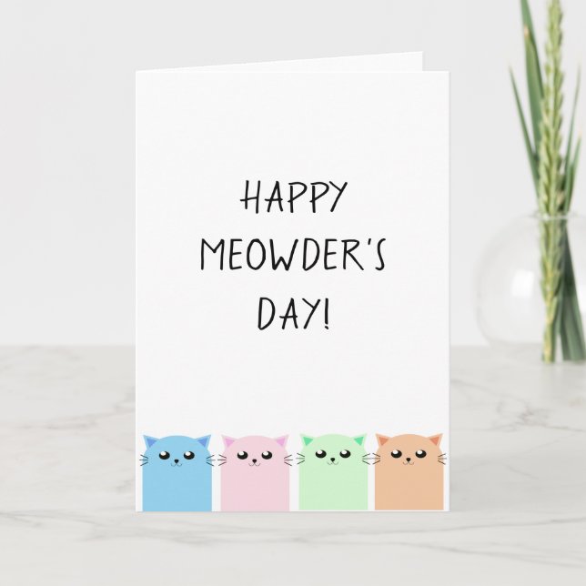 Happy Meowder's Day Card (Front)