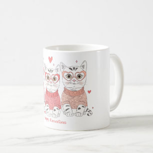Happy Meowentines Day Cat Coffee Mug