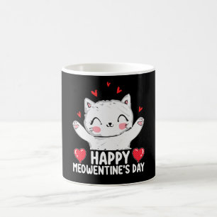 Happy Meowentine's Day Cat Valentine's Day Love Coffee Mug