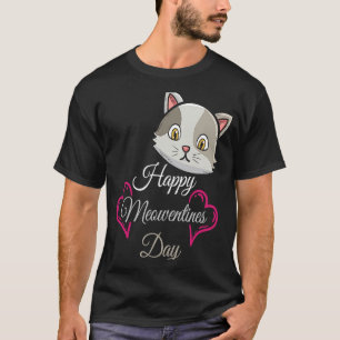 Happy Meowentines Day Cat Whisperer Paw Love Valen T-Shirt