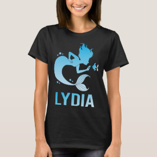 Happy Mermaid - Lydia Name T-Shirt