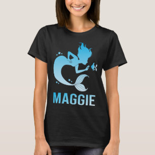 Happy Mermaid - Maggie Name T-Shirt