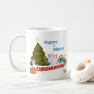 Happy & Merry Chrismukkah Fun Interfaith Holiday Coffee Mug