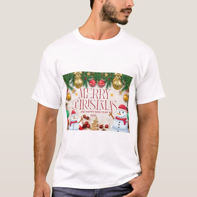 Happy Merry Christmas t-shirt  (Front)