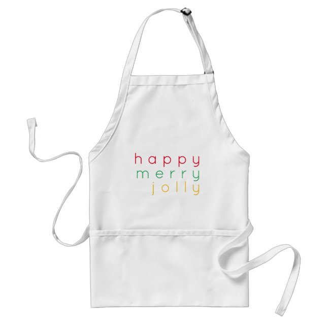 HAPPY MERRY JOLLY Apron (Front)