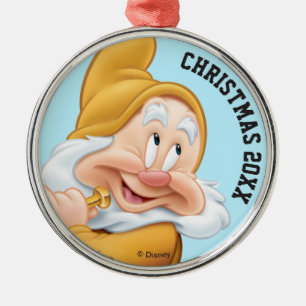 Happy Metal Ornament