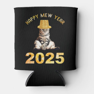 Happy Mew Year 2025 Can Cooler