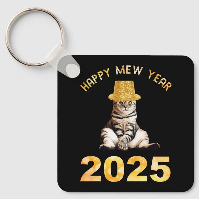 Happy Mew Year 2025 Keychain (Front)