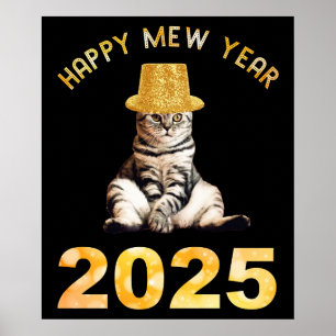 Happy Mew Year 2025 Poster