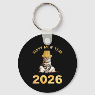 Happy Mew Year 2026 Keychain