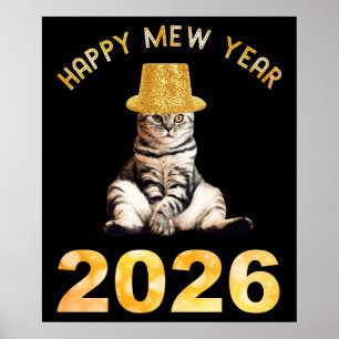 Happy Mew Year 2026 Poster