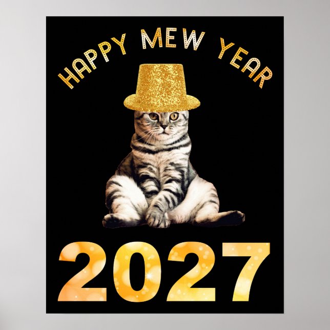 Happy Mew Year 2027 Poster (Front)
