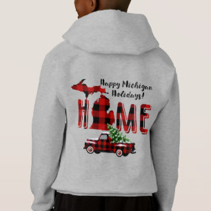 Happy Michigan Holidays! Buffalo Plaid Truck